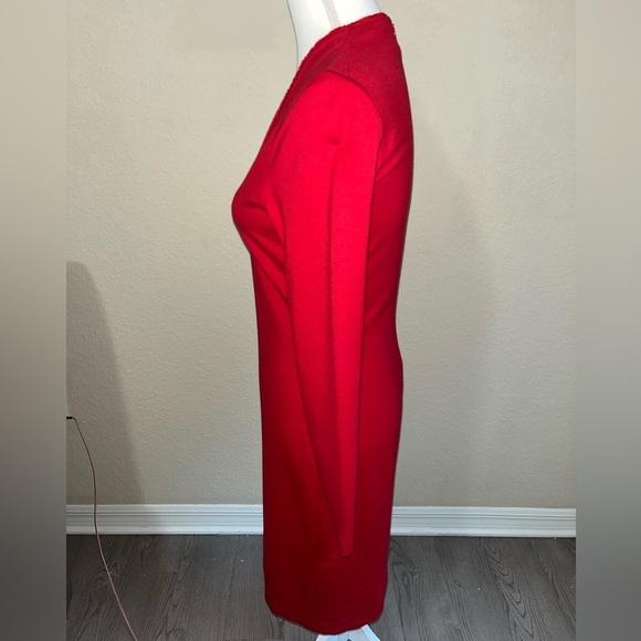 Esacada ‘Dzanna’ V-Neck Fitted Dress in ‘Lacquer’ NWT - Picture 6 of 14
